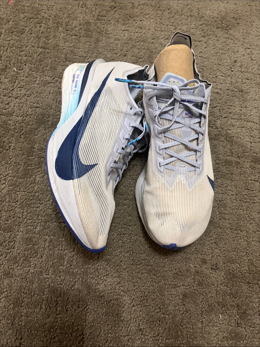 Nike Women's White and Navy Running Shoes